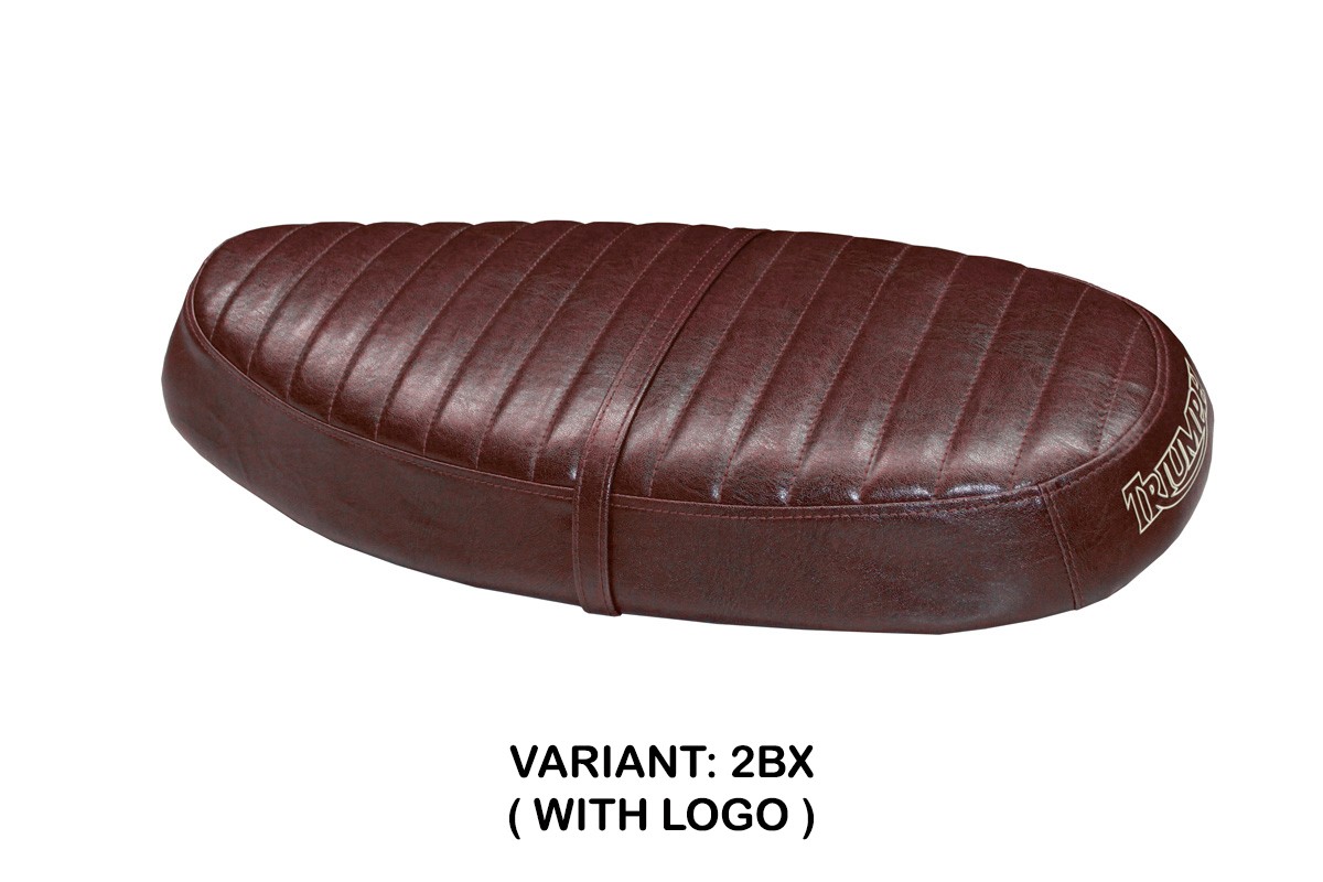 Rivestimento sella TPZ Vintage Logo bordeaux Triumph Scrambler 2006-2016