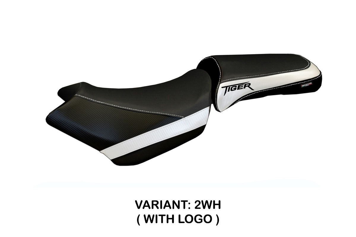 Rivestimento sella TPZ Venezia 1 Logo bianco Triumph Tiger 1200 2011-2021