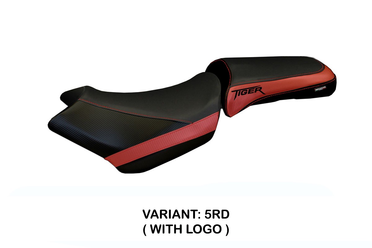 Rivestimento sella TPZ Venezia 1 Logo rosso Triumph Tiger 1200 2011-2021
