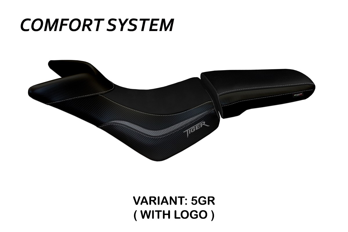 Rivestimento sella TPZ Noale Comfort Logo grigio Triumph Tiger 800 / 800XC 2010-2020