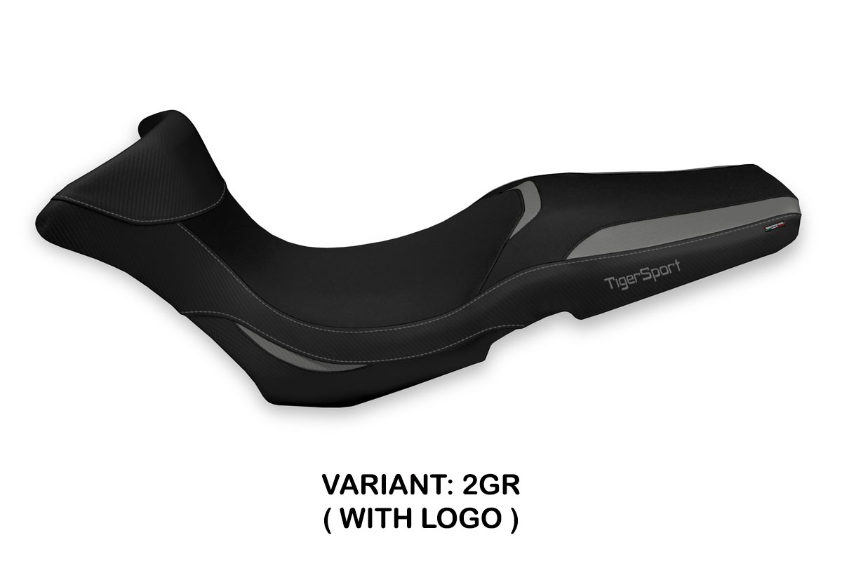 Rivestimento sella TPZ Julfa Logo grigio Triumph Tiger 1050 Sport 2013-2020