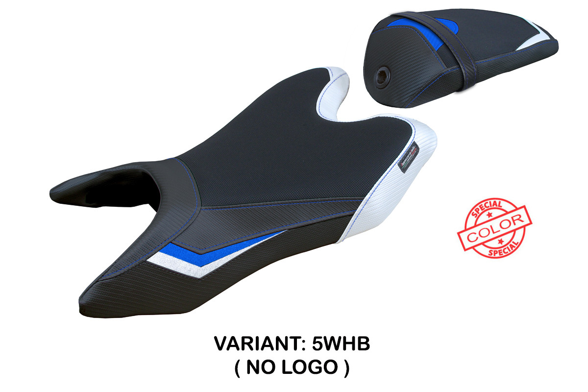 TPZ Ashwy white-blue Saddle covering Yamaha R125 2019-2022