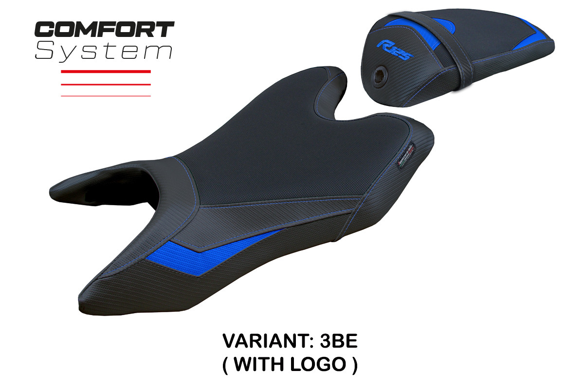 TPZ Ashwy Comfort blue Saddle covering Logo Yamaha R125 2019-2022