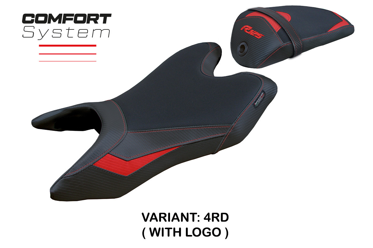 TPZ Ashwy Comfort red Saddle covering Logo Yamaha R125 2019-2022