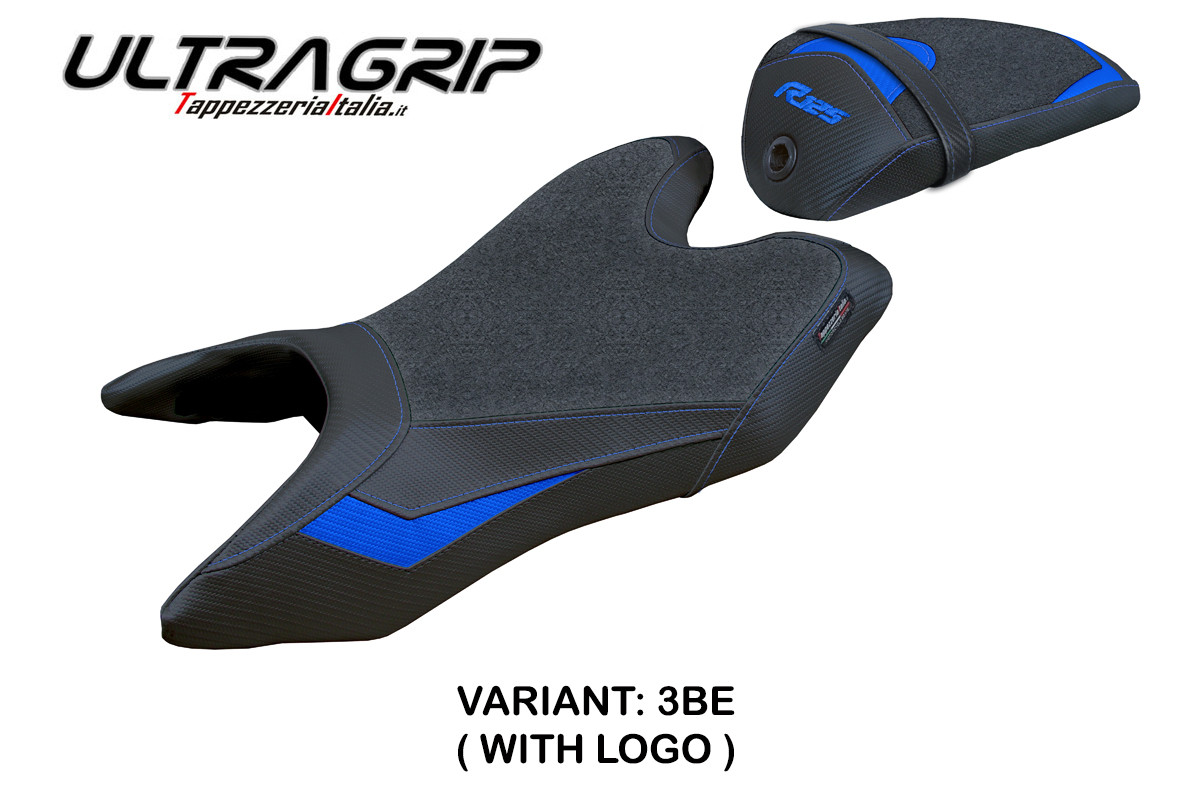 TPZ Ashwy Ultragrip blue Saddle covering Logo Yamaha R125 2019-2022