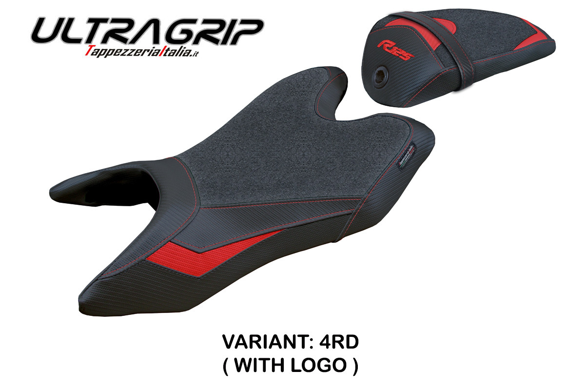 TPZ Ashwy Ultragrip red Saddle covering Logo Yamaha R125 2019-2022