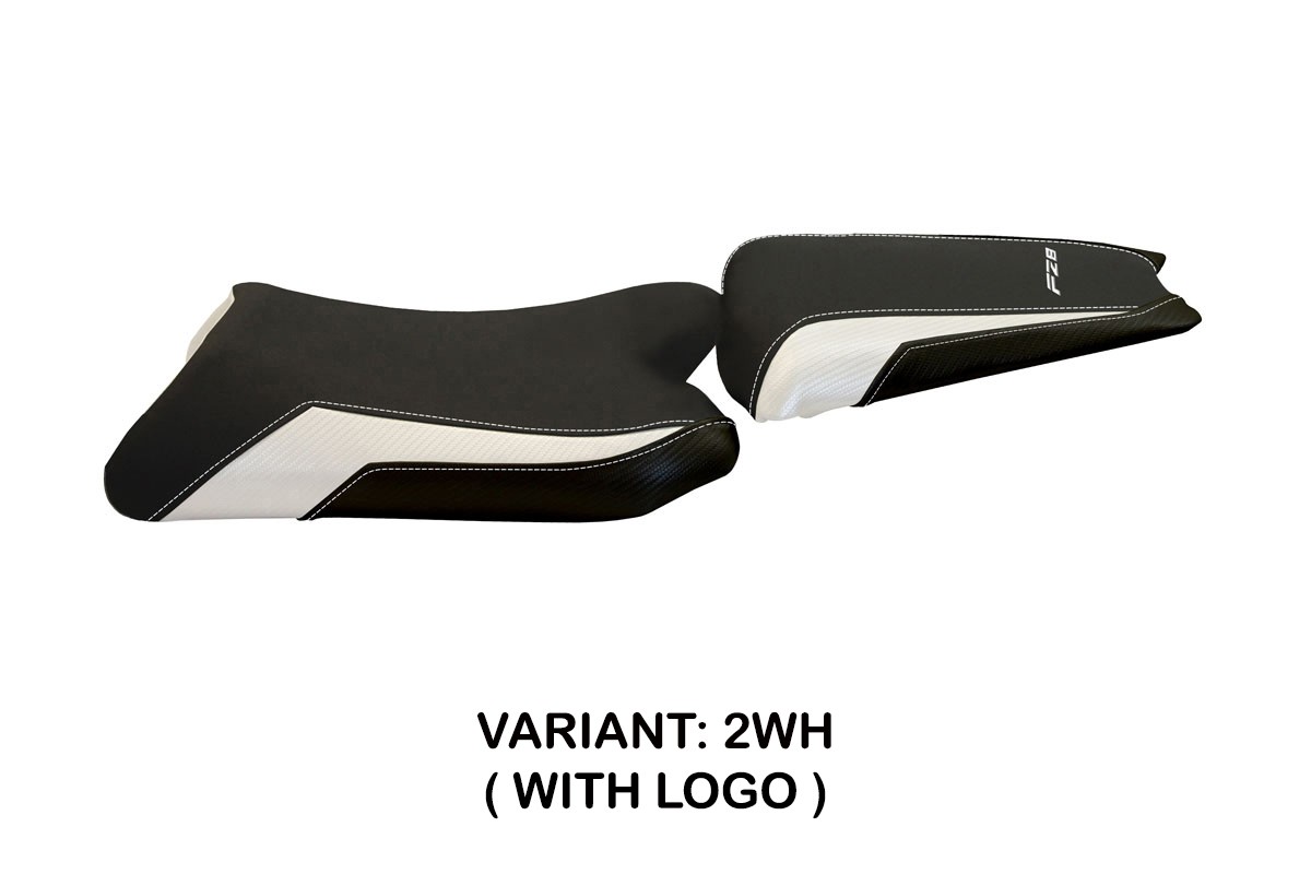 Rivestimento sella TPZ Perugia 2 Logo bianco Yamaha FZ8 2010-2016