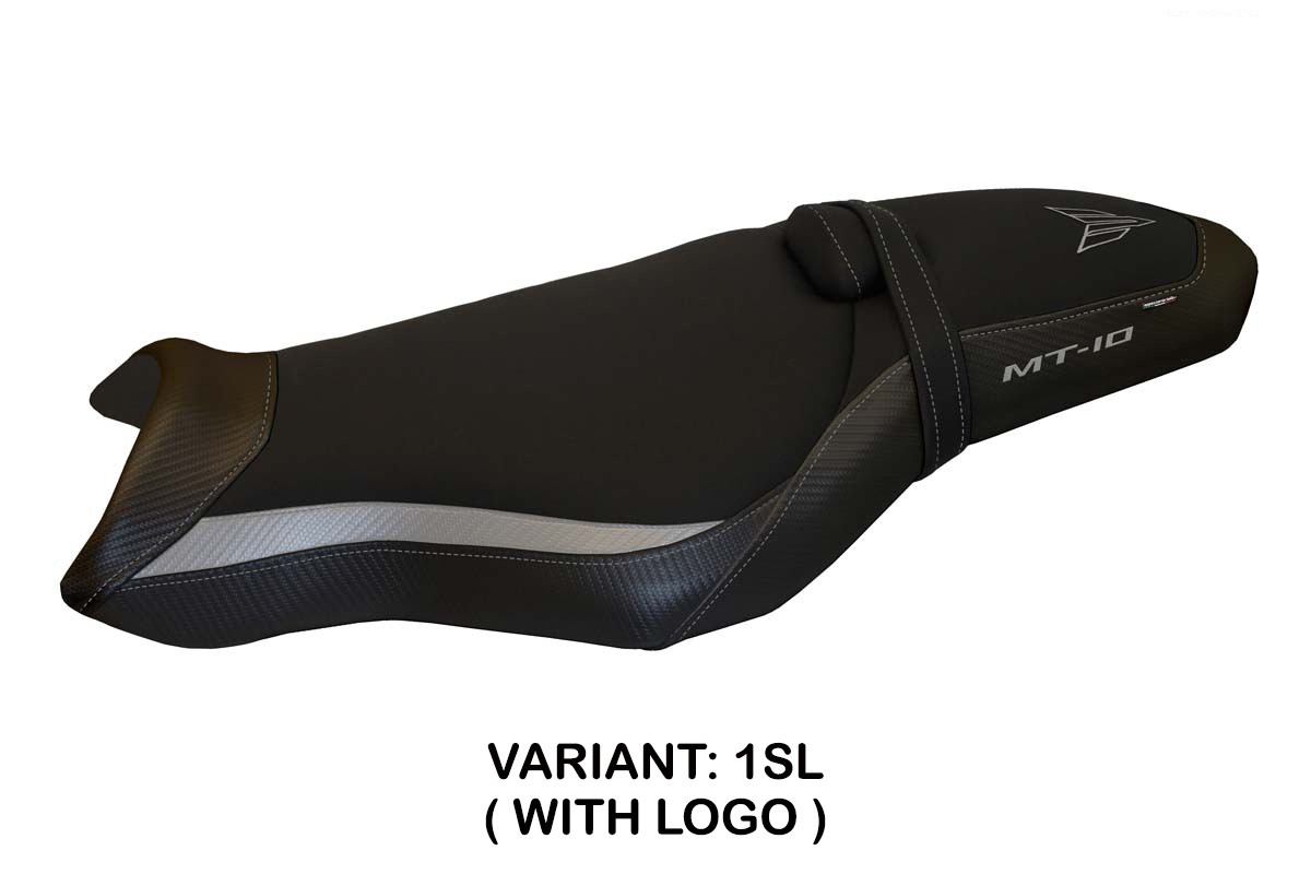 TPZ Arsenal 1 silver Saddle covering Logo Yamaha MT10 2017-2025