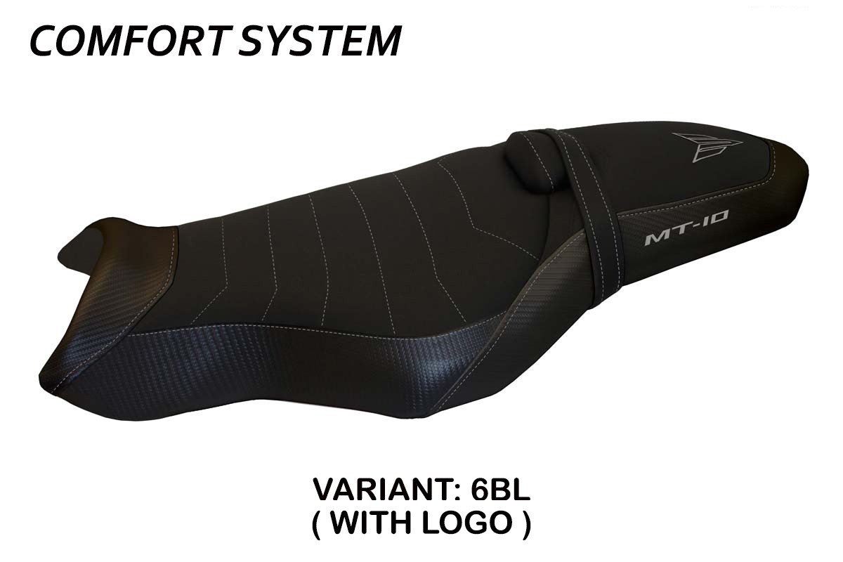 TPZ Arsenal 1 Comfort black Saddle covering Logo Yamaha MT10 2017-2025