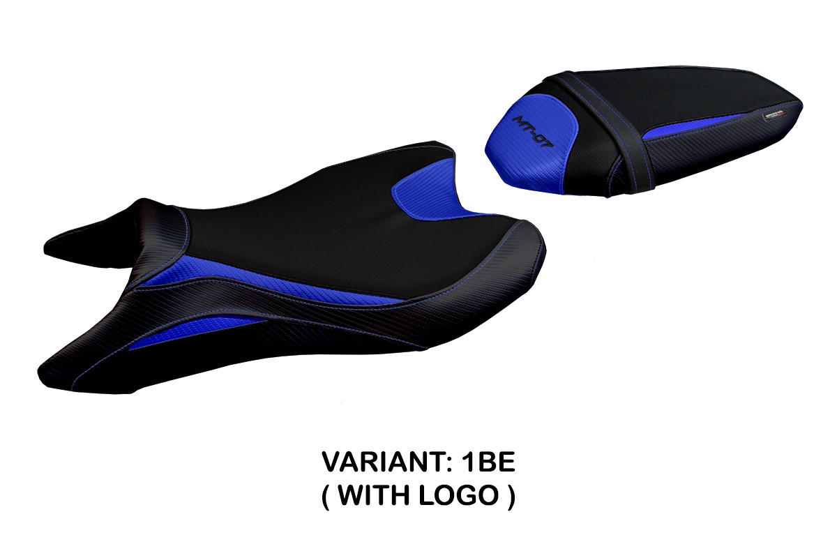 Rivestimento sella TPZ Sanya Logo blu Yamaha MT07 2018-2024