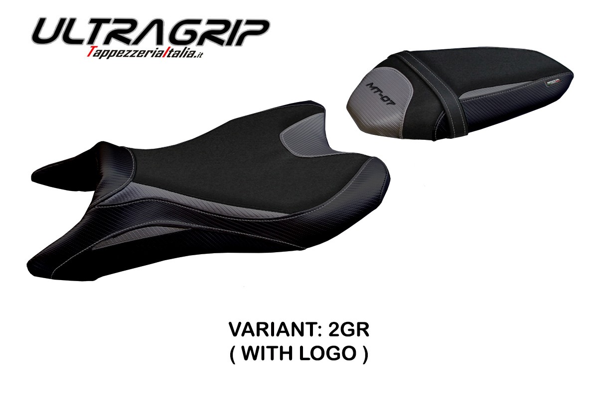 Rivestimento sella TPZ Sanya Ultragrip Logo grigio Yamaha MT07 2018-2024