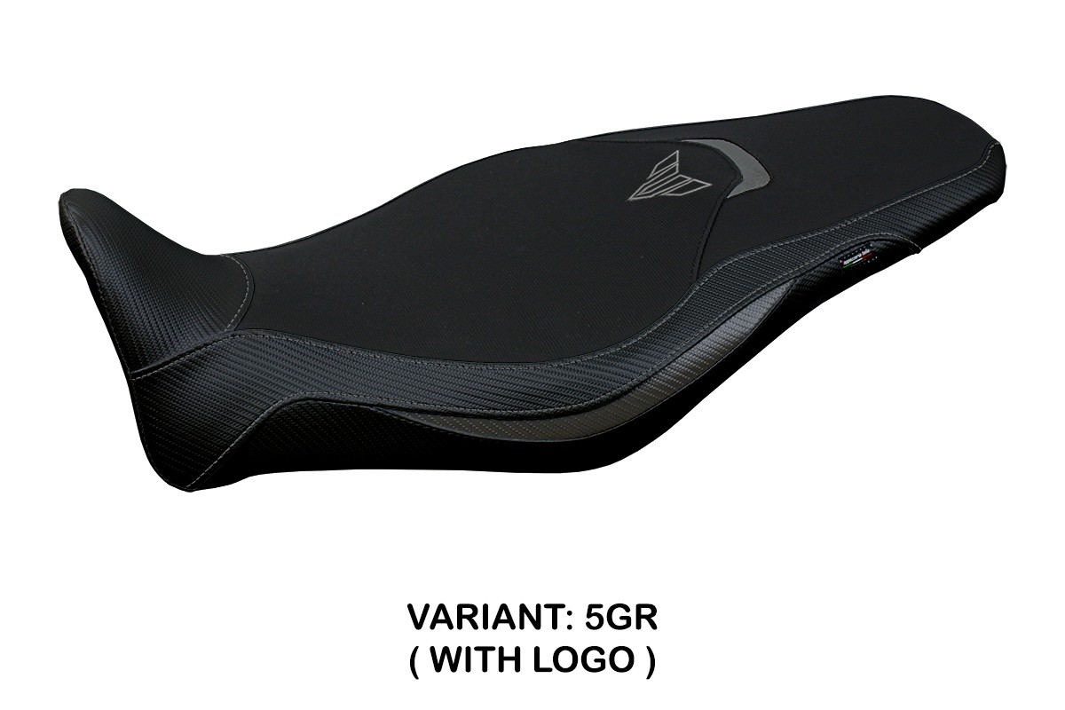 TPZ Atos grey Saddle covering Logo Yamaha MT09 2021-2023