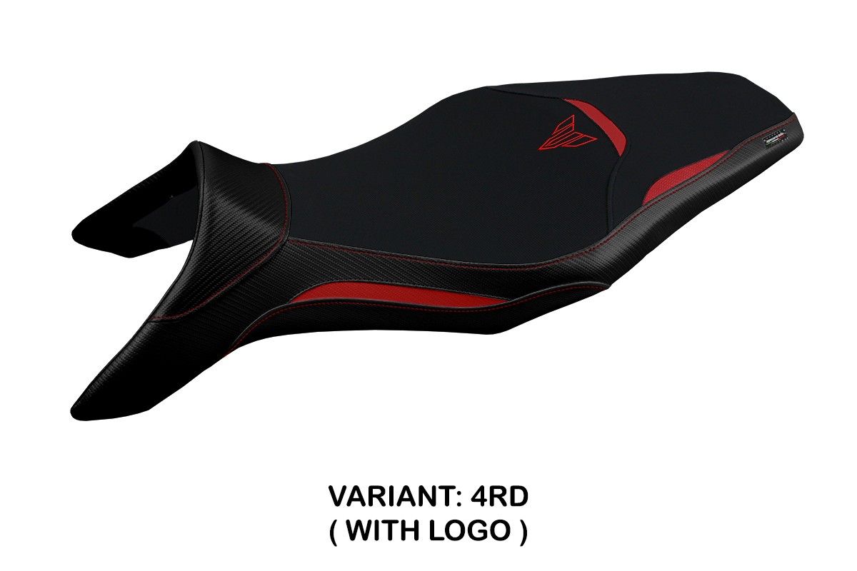 TPZ Asha red Saddle covering Logo Yamaha MT09 2013-2020