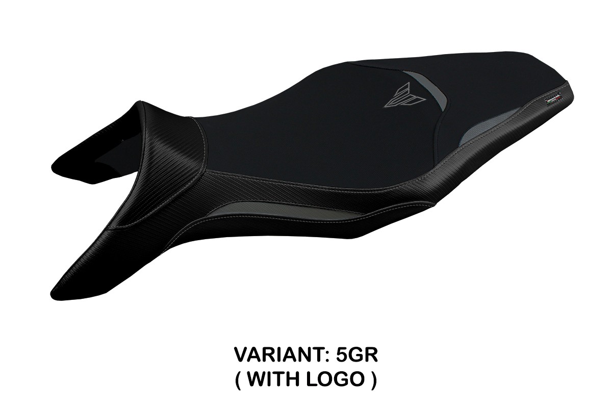TPZ Asha grey Saddle covering Logo Yamaha MT09 2013-2020