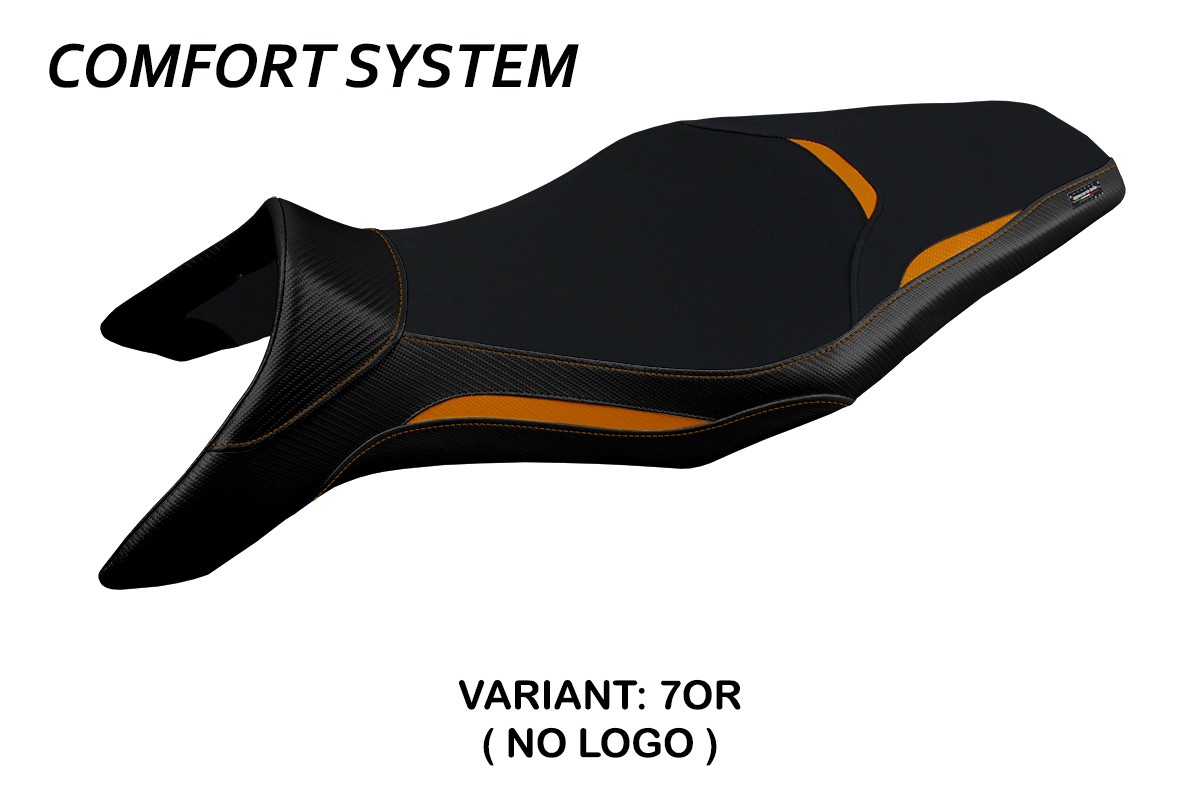 TPZ Asha Comfort orange Saddle covering Yamaha MT09 2013-2020