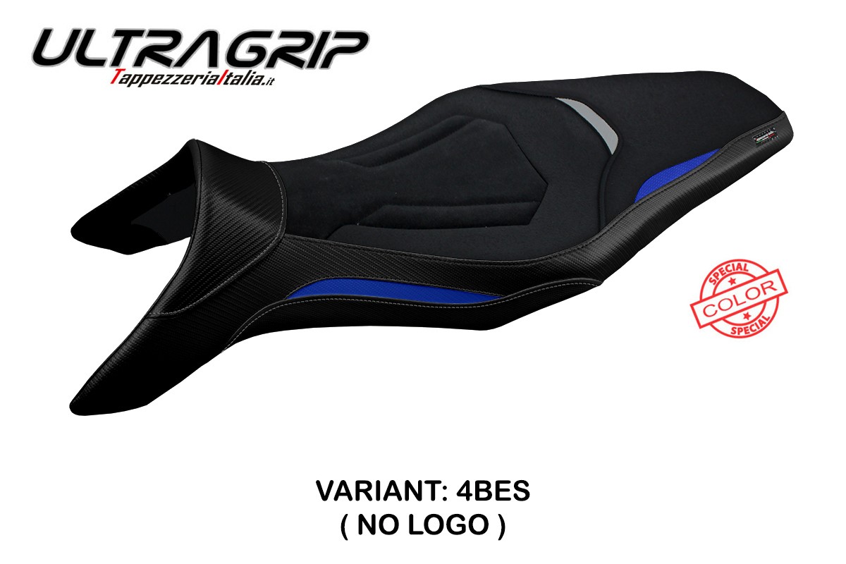 TPZ Asha Ultragrip Special blue-Silver Saddle covering Yamaha MT09 2013-2020