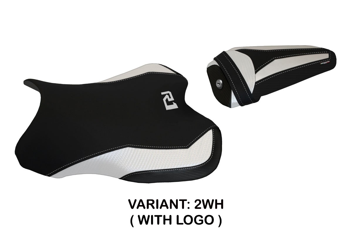 TPZ Bilbao 2 white Saddle covering Logo Yamaha R1 2015-2025