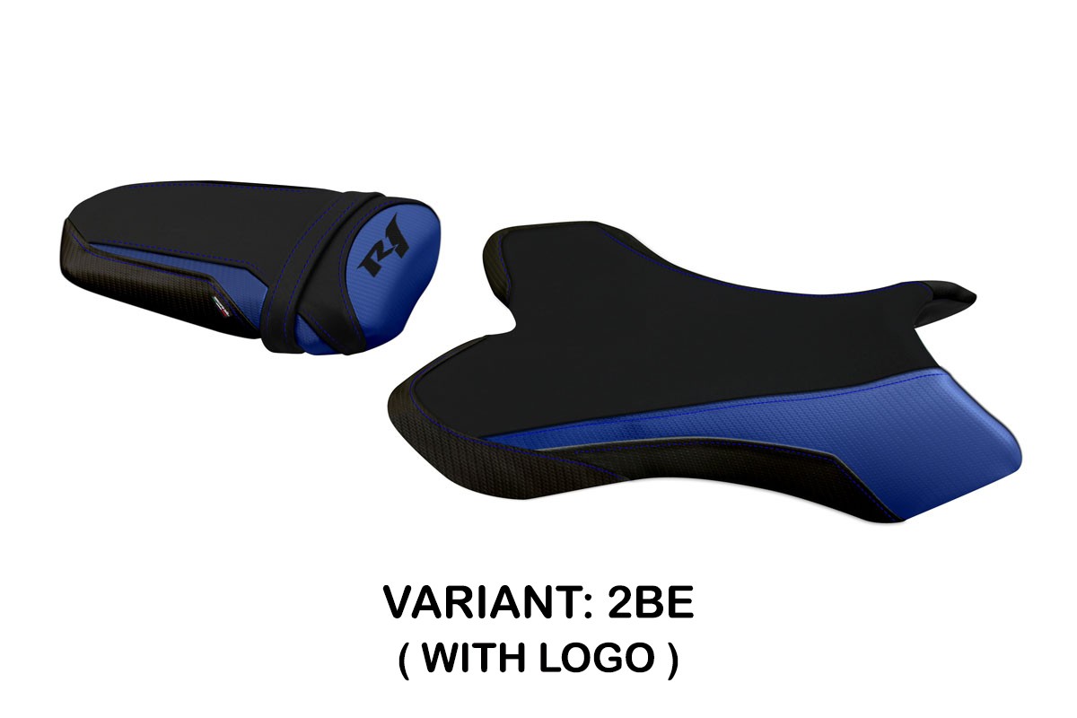 TPZ Argo 3 blue Saddle covering Logo Yamaha R1 2004-2006