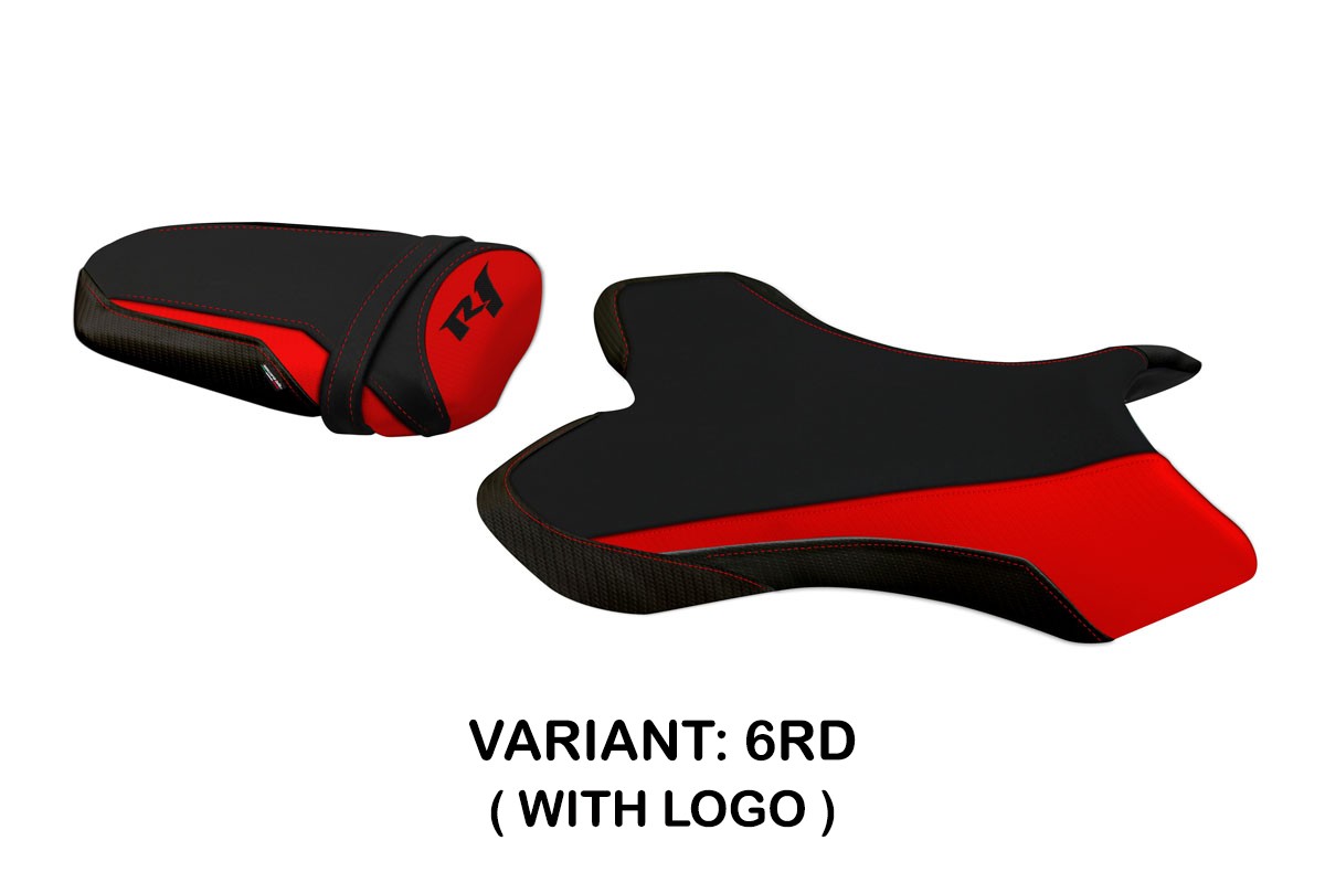 TPZ Argo 3 red Saddle covering Logo Yamaha R1 2004-2006