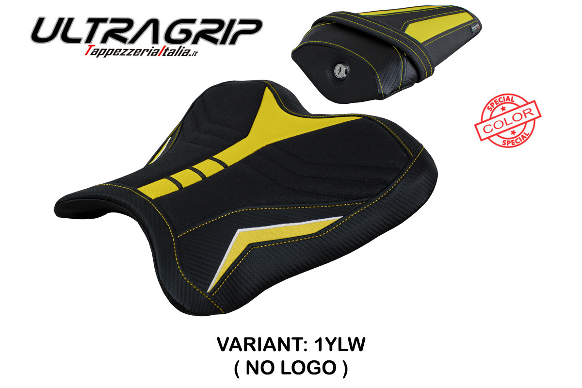 Rivestimento sella TPZ Kagran Ultragrip Special giallo-bianco Yamaha R1 2015-2025