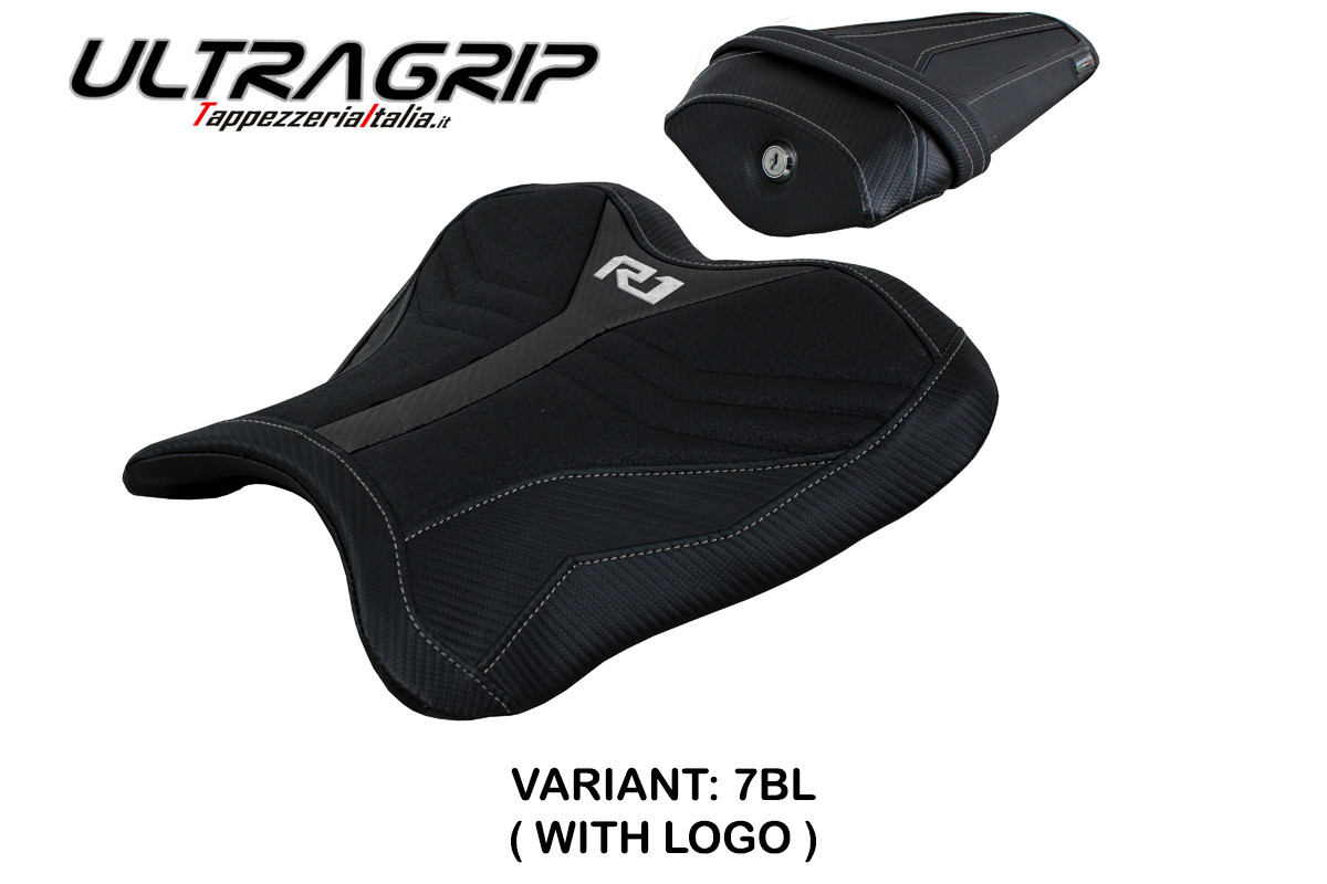 Rivestimento sella TPZ Kagran Ultragrip Logo nero Yamaha R1 2015-2025