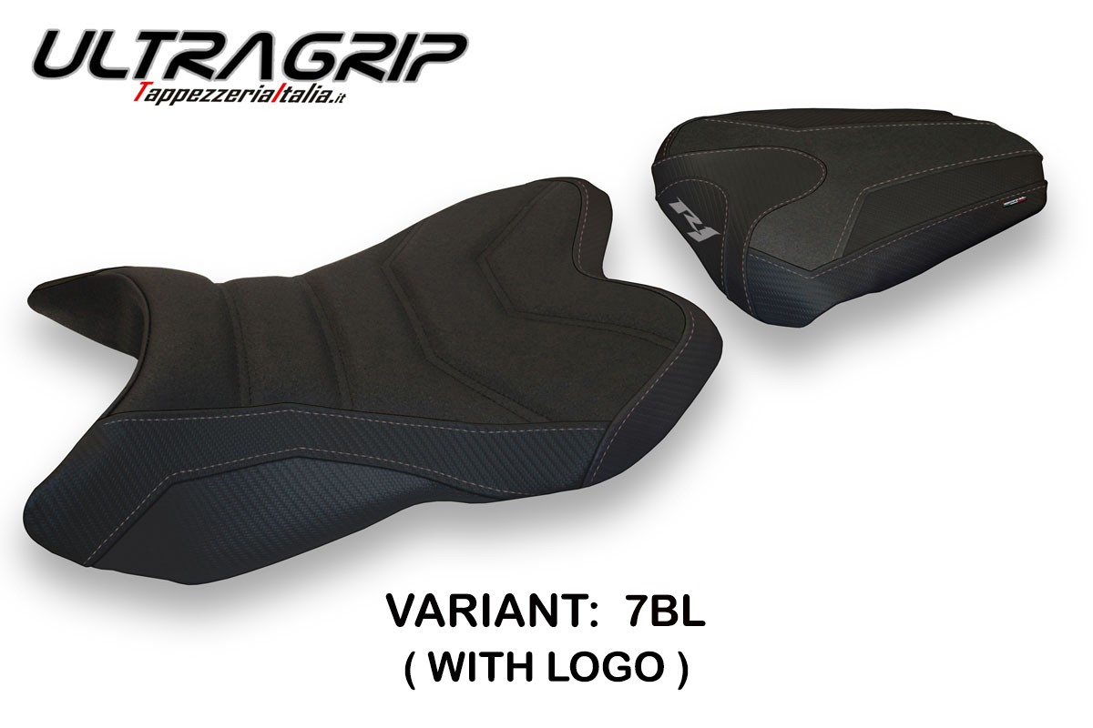 Rivestimento sella TPZ Habay 1 Ultragrip Logo nero Yamaha R1 2007-2008