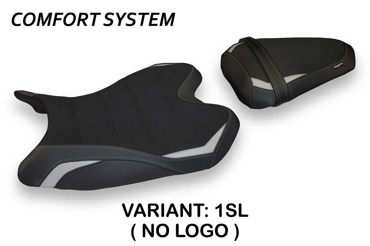 Rivestimento sella TPZ Passavia 1 Comfort argento Yamaha R6 2008-2016