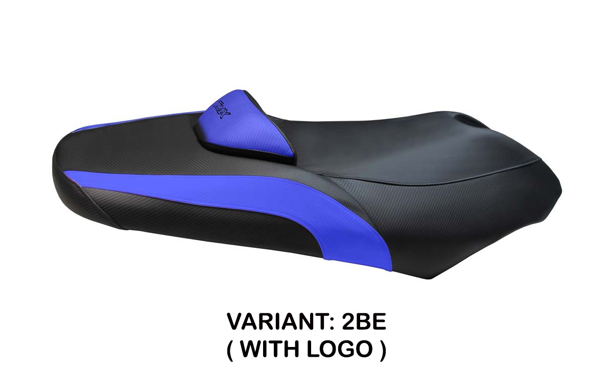 TPZ Antonio blue Saddle covering Logo Yamaha Tmax 500 2001-2007