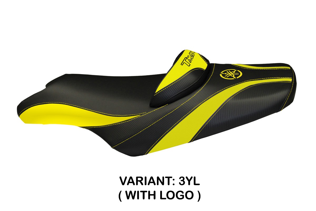 Rivestimento sella TPZ Mpss Logo giallo Yamaha Tmax 500/530 2008-2016