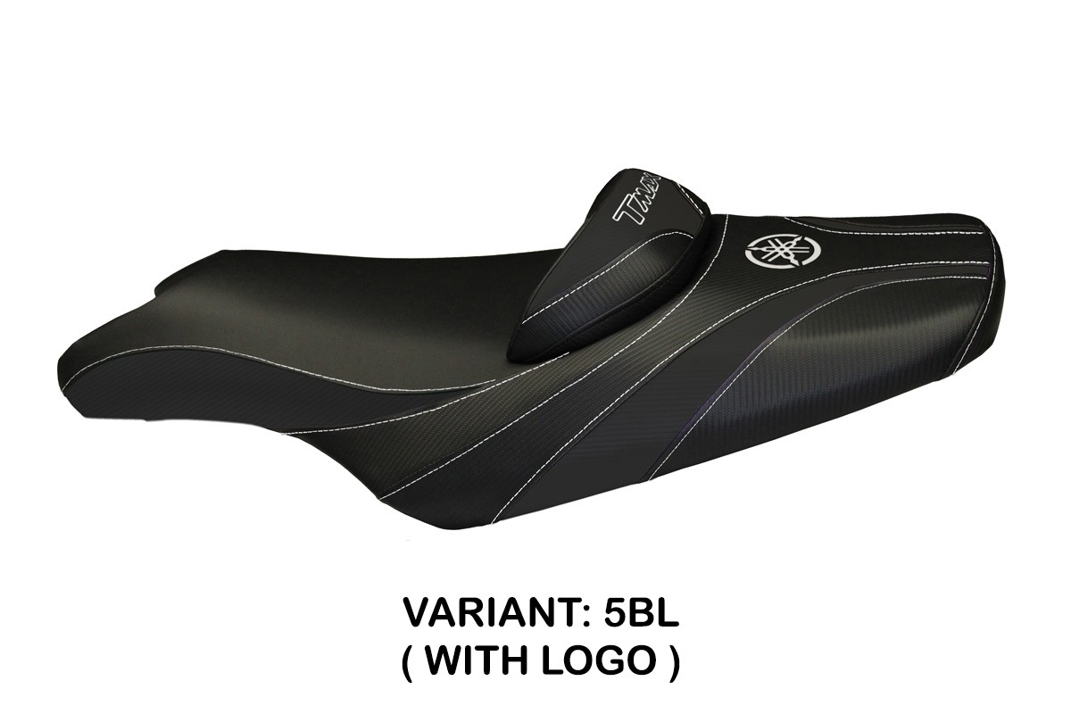 Rivestimento sella TPZ Mpss Logo nero Yamaha Tmax 500/530 2008-2016