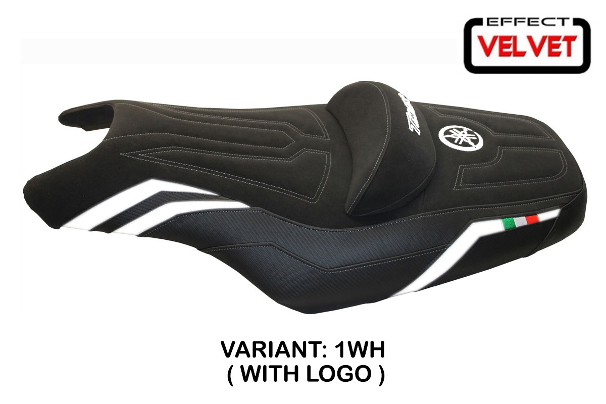 Rivestimento sella TPZ I Love Italy Logo bianco Yamaha Tmax 500/530 2008-2016