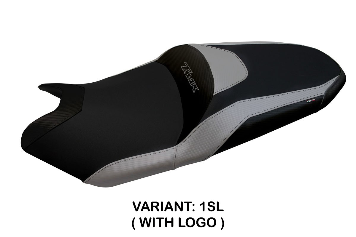 Rivestimento sella TPZ Milano 3 Logo argento Yamaha Tmax 530/560 2017-2021