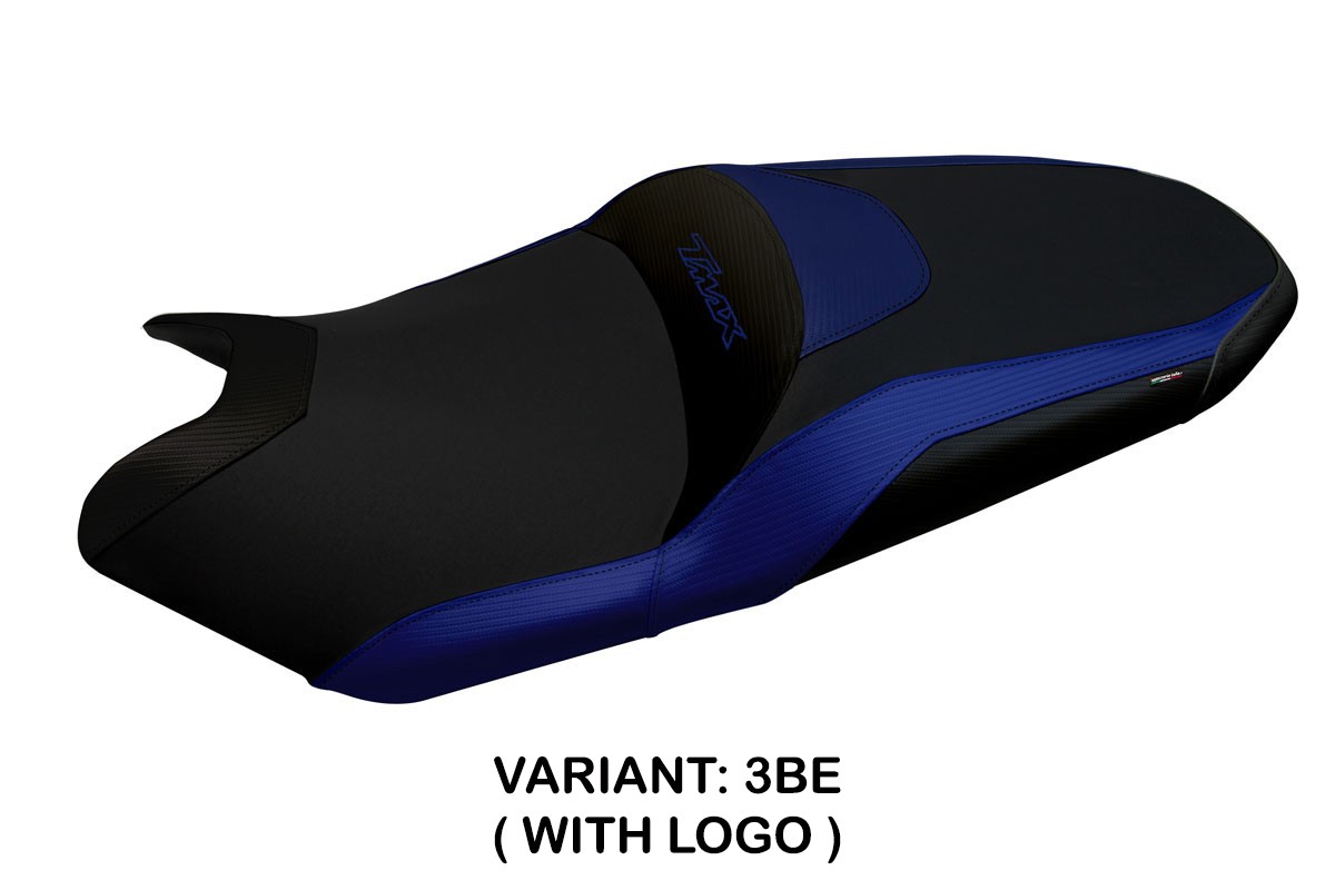 Rivestimento sella TPZ Milano 3 Logo blu Yamaha Tmax 530/560 2017-2021