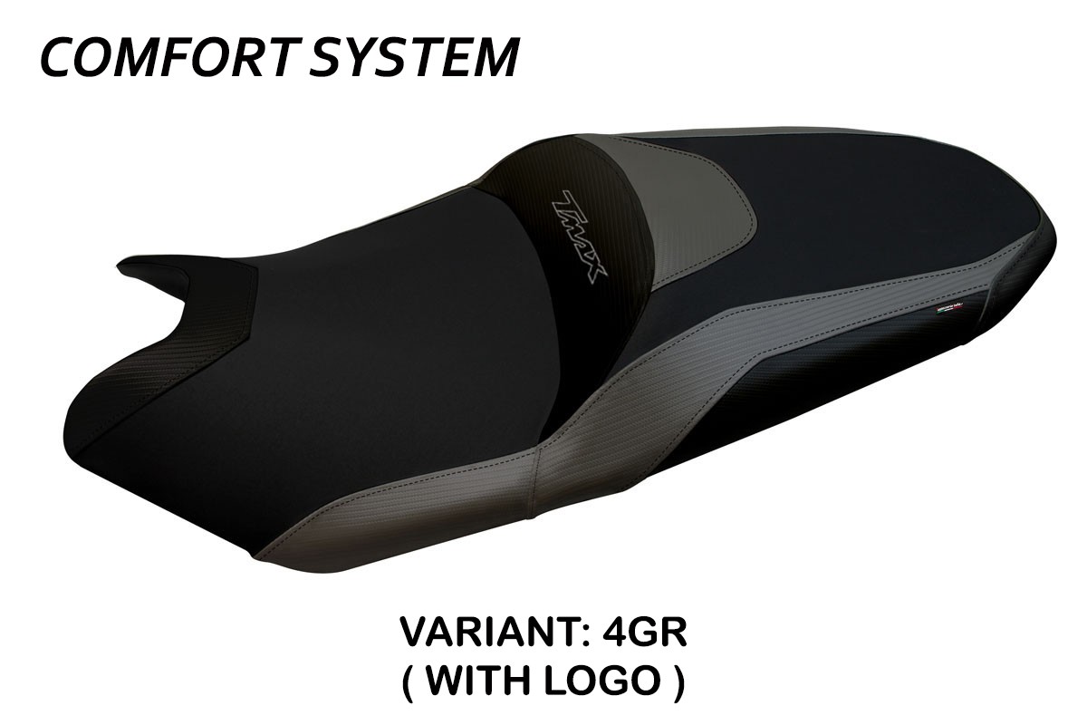 Rivestimento sella TPZ Milano 3 Comfort Logo grigio Yamaha Tmax 530/560 2017-2021
