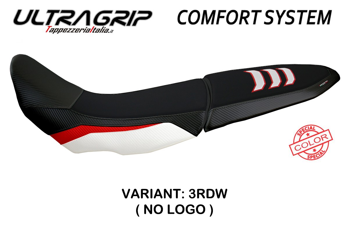 Rivestimento sella TPZ Gulfi Comfort Ultragrip rosso-bianco Yamaha Tenere 700 2019-2025