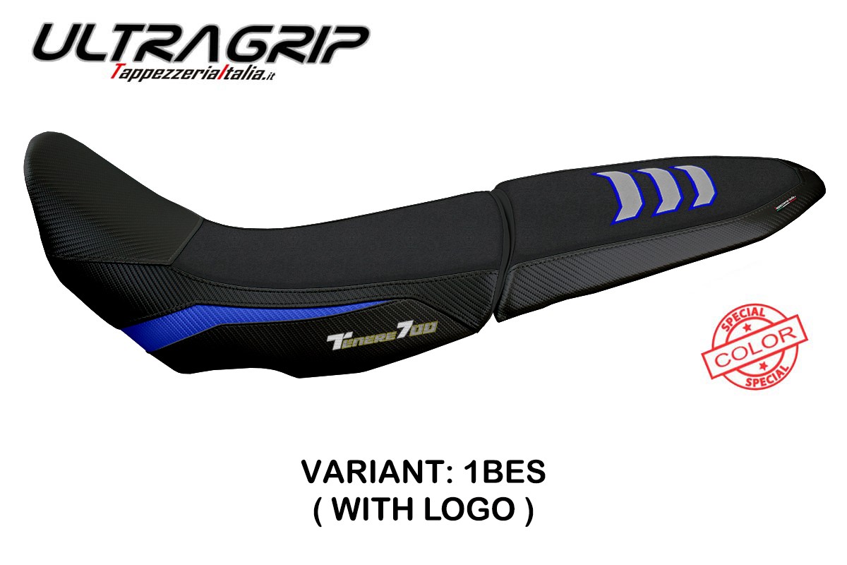 Rivestimento sella TPZ Licata Ultragrip Logo blu-argento Yamaha Tenere 700 2019-2025