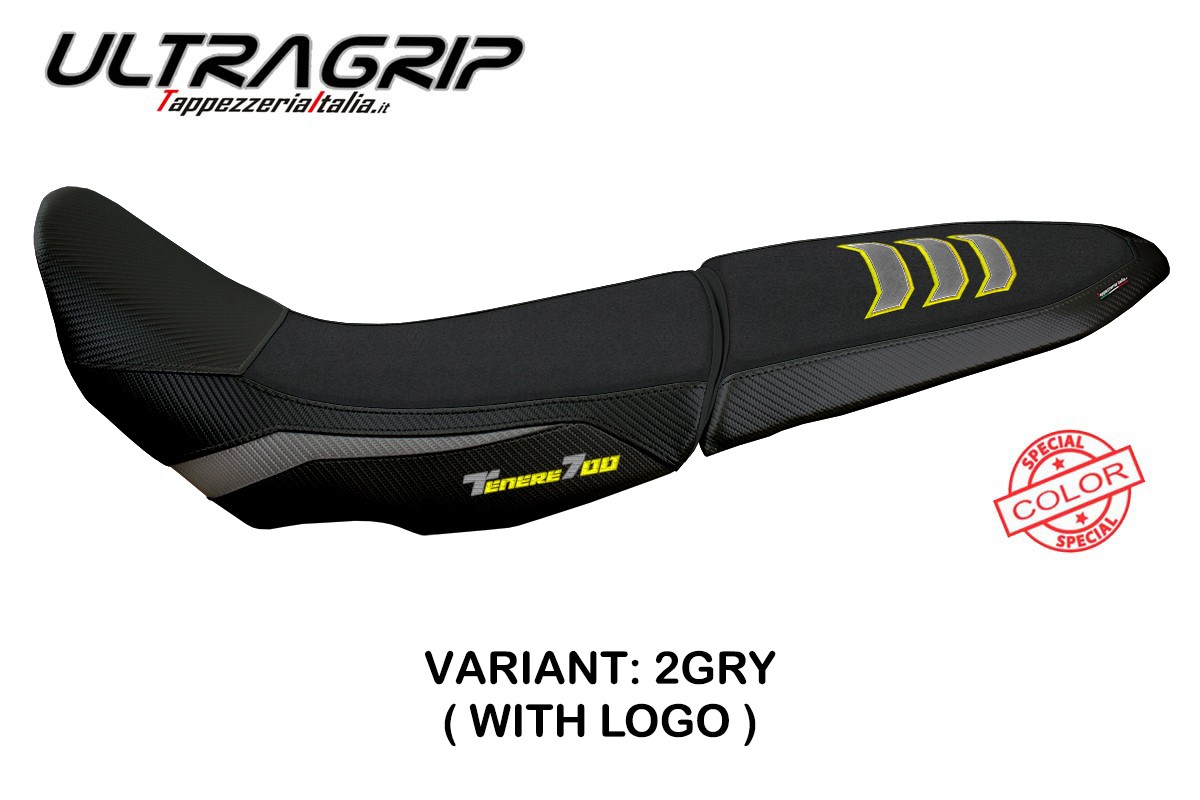 Rivestimento sella TPZ Licata Ultragrip Logo grigio-giallo Yamaha Tenere 700 2019-2025
