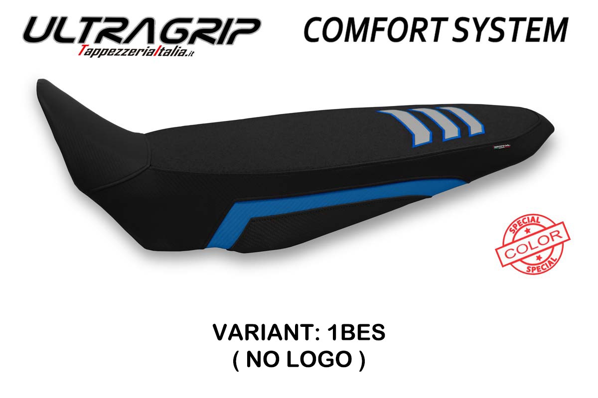 Rivestimento sella TPZ Liddel Comfort Ultragrip blu-argento Yamaha Tenere 700 2019-2025