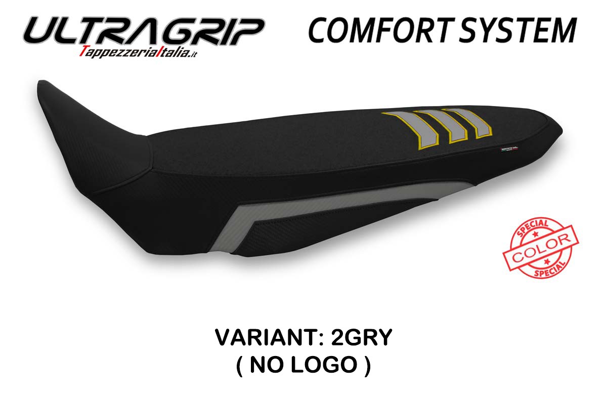 Rivestimento sella TPZ Liddel Comfort Ultragrip grigio-giallo Yamaha Tenere 700 2019-2025