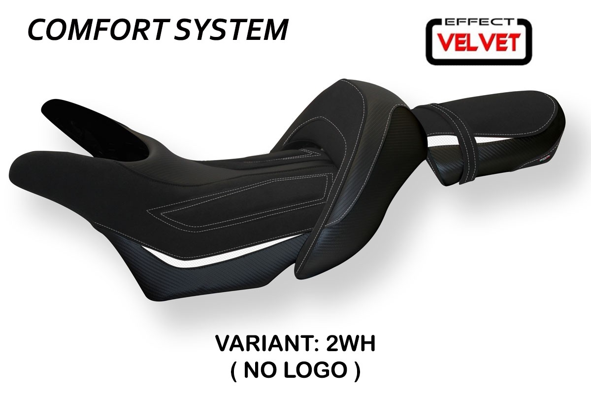 Rivestimento sella TPZ Odessa Velvet Comfort bianco Yamaha Vmax 1700 2008-2017
