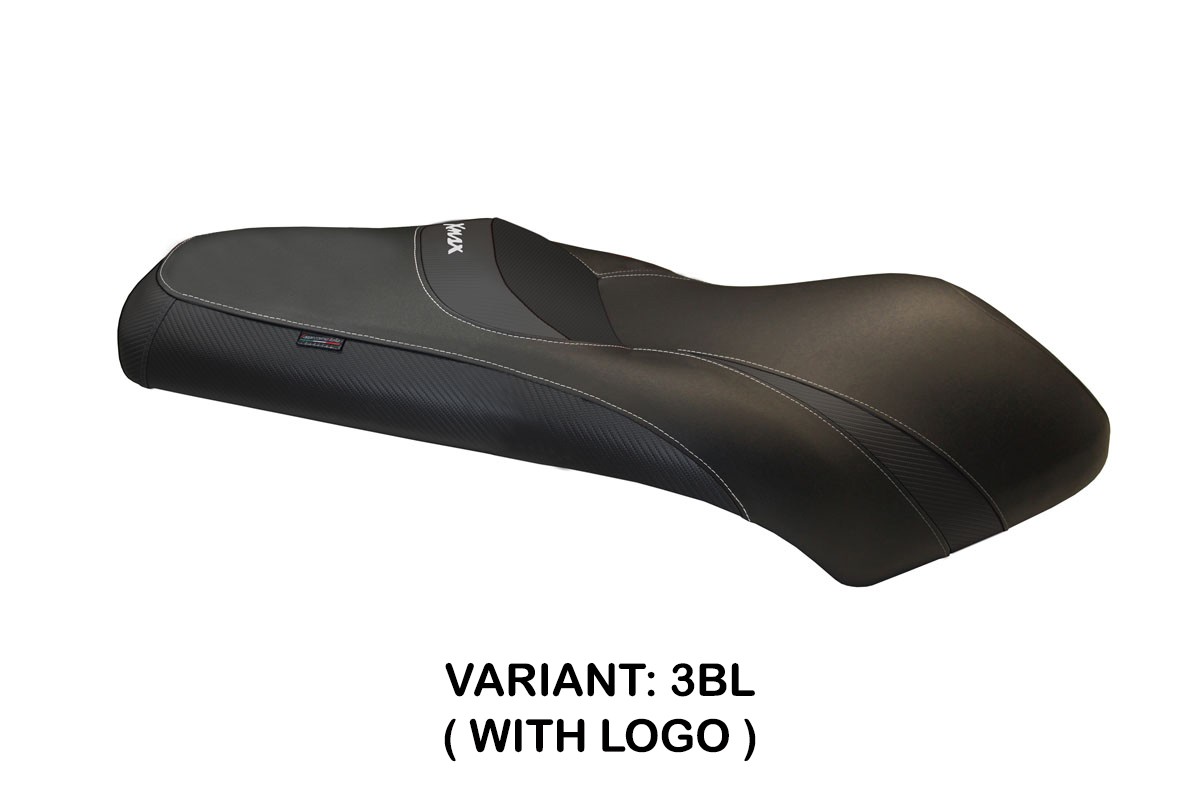 Rivestimento sella TPZ Sergio Logo nero Yamaha Xmax 250 2005-2009
