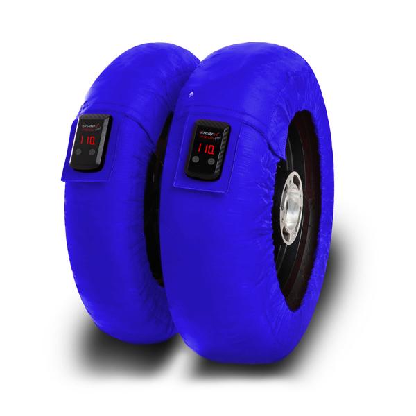 Pair of blue Capit tyrewarmers size 41153 European plug