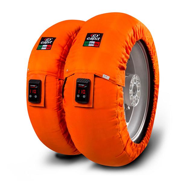 Coppia termocoperte Capit Suprema Vision arancioni taglia M-L spina Usa