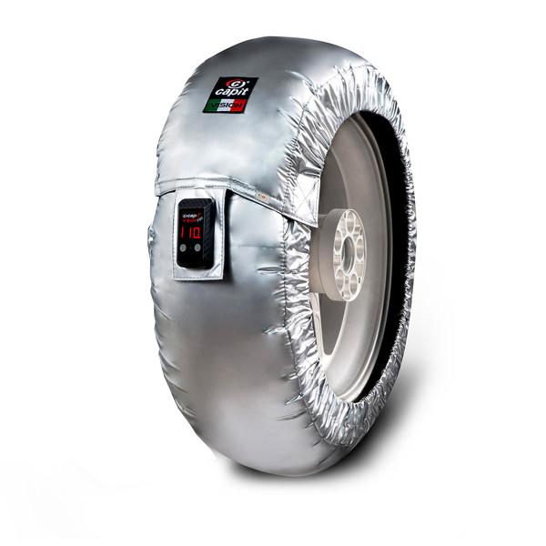 Front silver Capit tyrewarmer size S Japanese plug