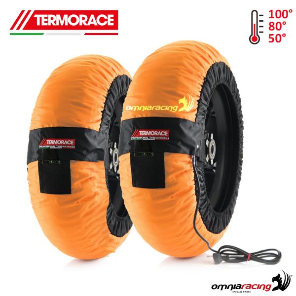 Coppia termocoperte moto radiali Termorace Evo 1XL arancioni 120-180/200