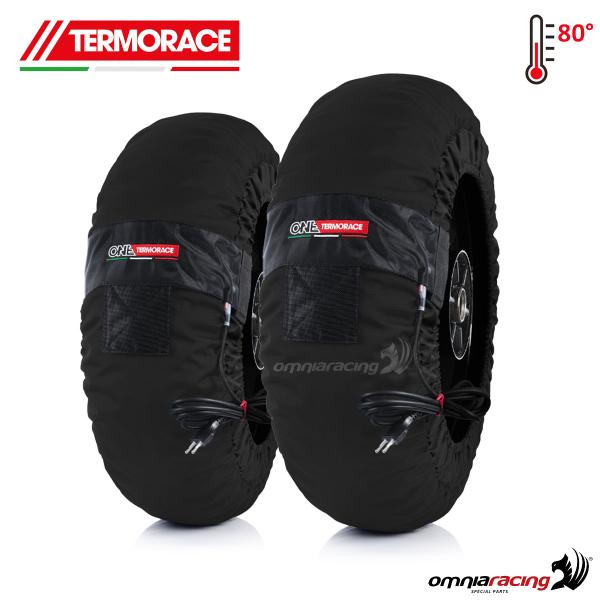 Pair of motorcycle tyrewarmer Termorace One 1XL black 120-180/200
