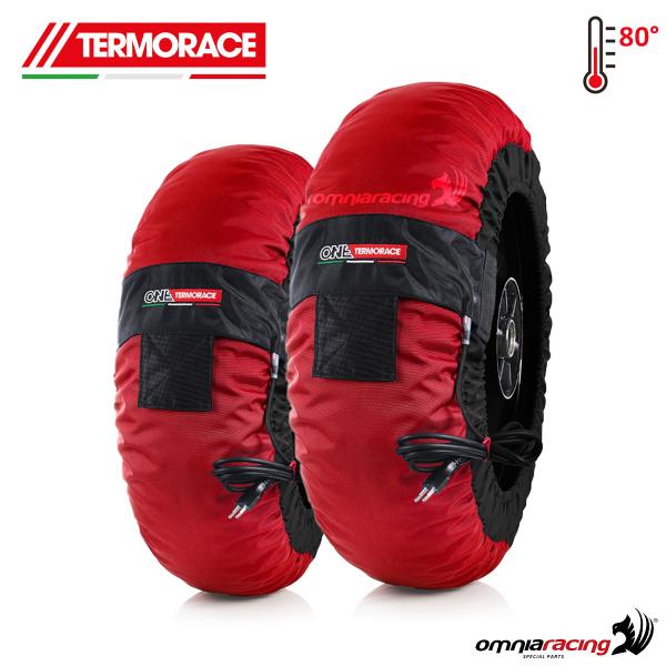 Pair of motorcycle tyrewarmer Termorace One 1XL red 120-180/200