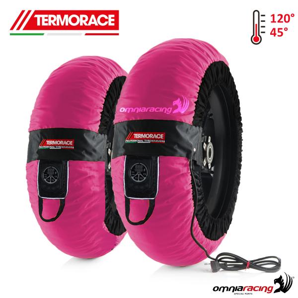 Coppia termocoperte moto radiali Termorace Tech 2XL rosa 120-180/200