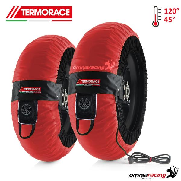 Pair of motorcycle tyrewarmer Termorace Tech red 120-150/165