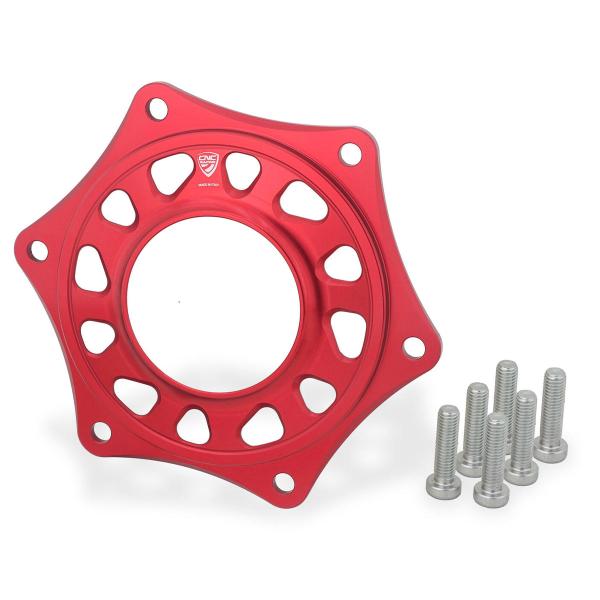 Cover flangia portacorona CNC Racing Rosso Ducati Multistrada V2 2025-2026